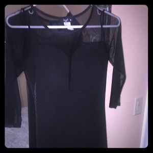 Black spandex dress